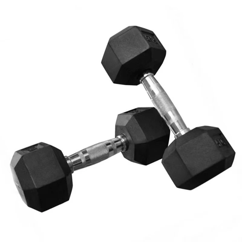 Hex Rubber Dumbbell